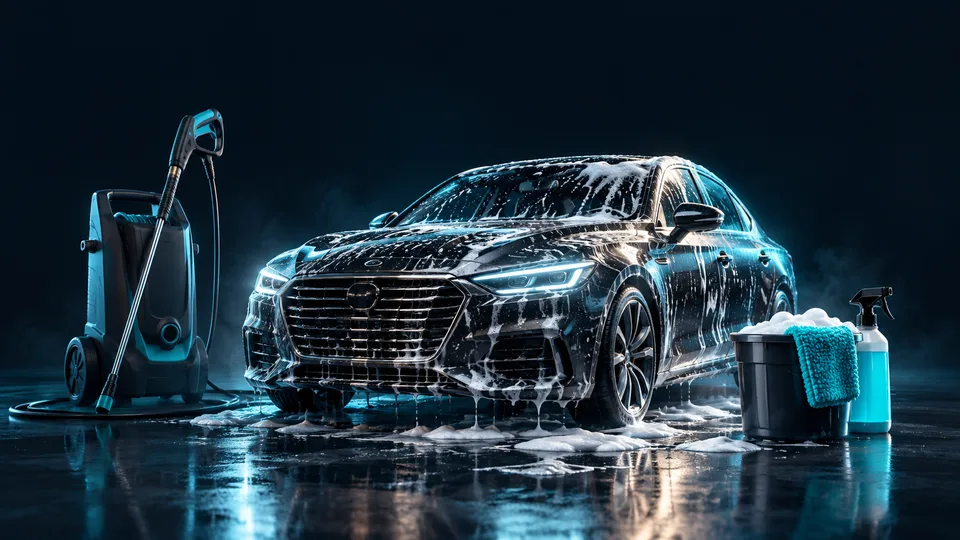 Автомойки — тематическая иллюстрация